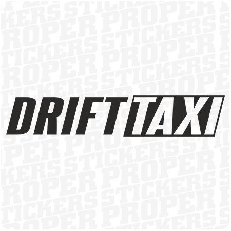 DRIFT TAXI - naklejka na samochód